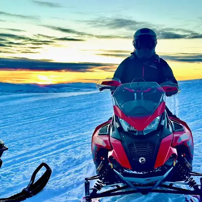 Guided ATV tour through Alaska's boreal forest