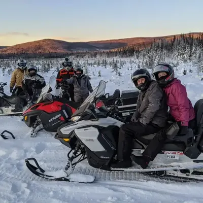 Summer ATV tour group in Fairbanks