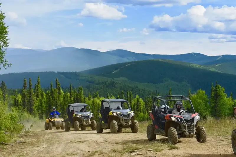 Can-Am Maverick Trail SxS on Alaskan trail